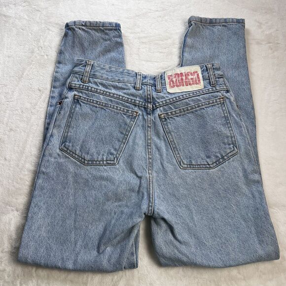 Bongo High Rise Vintage stone washed Blue jeans Women’s 26x28 Juniors Size 9 Y2K - Picture 2 of 12